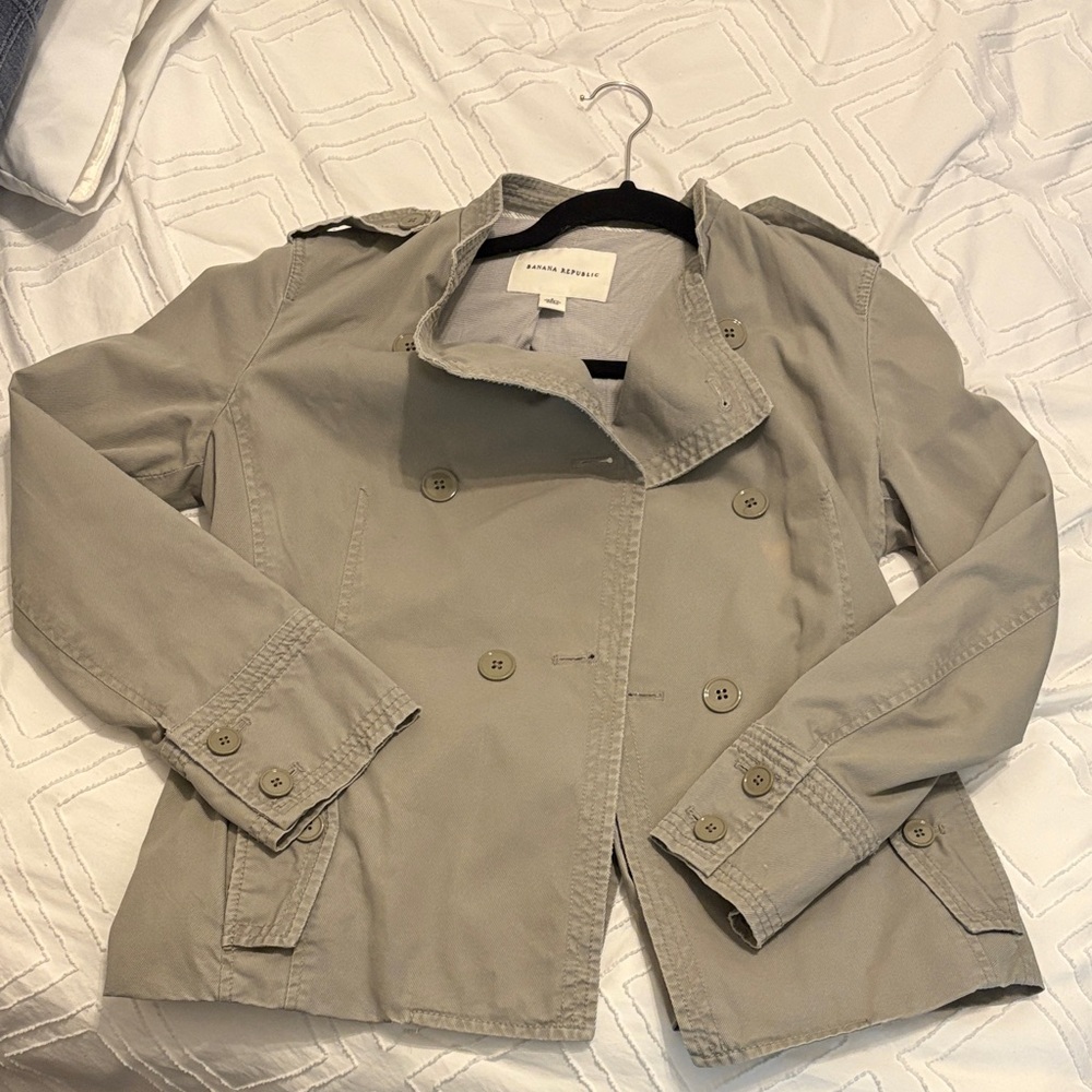 Banana Republic Women's gray/tan fall Coat